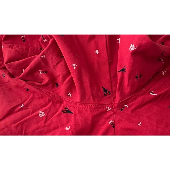 COMPANY 81 HIGH RISE WALKING SHORTS, BELT, MENS, 32, RED, NAVY-NAUTICAL PATTERN - Picture 8 of 11